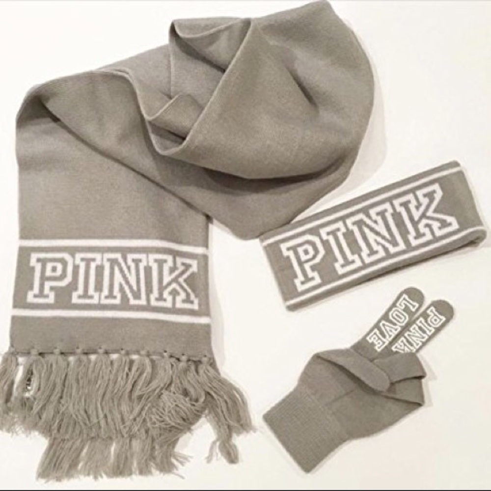 Victoria’s Secret PINK Glove/Scarf/Headband Set